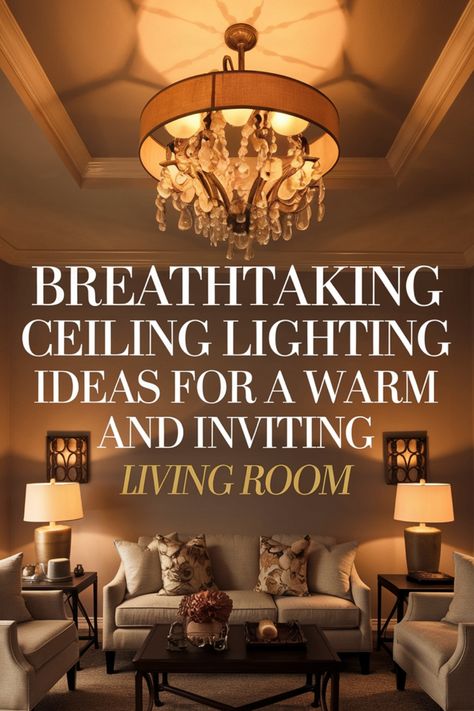 Transform your living room into a cozy oasis with our Breathtaking Ceiling Lighting Design. This stunning design features intricate sculptural details, warm LED lighting, and a modern aesthetic that adds depth and sophistication to any space. Perfect for creating a warm and inviting atmosphere, this ceiling lighting idea is a must-have for modern homes.living
#room
#ceiling
#lighting
#solutions Living Room Lighting Ceiling Lights, Tray Ceiling Living Room, Living Room Ceiling Lighting, Ceiling Lighting Ideas, Family Room Lighting, Cottage Style Interiors, Inviting Living Room, Living Room Center, Light Living Room