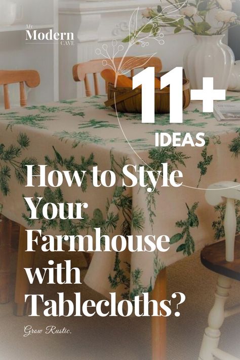 Looking to add a touch of rustic charm to your dining room? Check out these 11 farmhouse tablecloth ideas that are guaranteed to elevate your table setting. From classic checkered patterns to elegant linen designs, you'll find the perfect tablecloth inspiration to create a cozy and inviting atmosphere for your family and guests. Don't miss out on these stylish ideas for farmhouse chic - start shopping now! Farmhouse Tablecloth Ideas, Tablecloth Ideas Diy, Tablecloth Inspiration, Tablecloth Ideas, Farmhouse Tablecloth, Dining Room Tablecloth, Modern Tablecloths, Farmhouse Tablecloths, Dining Table Cloth