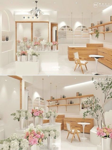 Flower Shop Layout Design, Flower Shop Backdrop, Florist Interior Design, Flower Shop Decor Interiors, Flower Studio Interior, Flower Store Interior, Flower Shop Interiors Design Florists, Floral Shop Interior, Modern Flower Shop