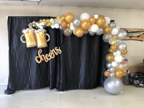 Beer Backdrop Ideas, Beer Party Theme, Beer Olympics, 30th Birthday Themes, 30th Birthday Decorations, Cheer Party, 21st Party, Beer Theme, Beer Party