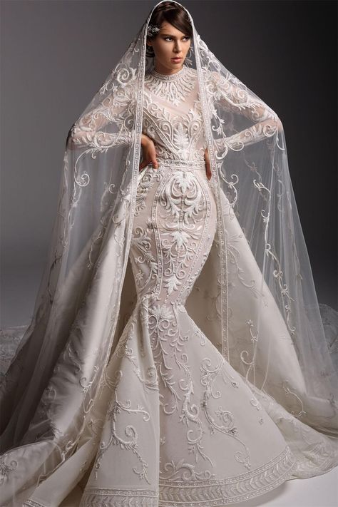 2019 Arabic Mermaid Wedding Dresses Dubai Jewel Neck Sweep Train Long Sleeve Vestito Da Sposa Custom Made Plus Size Court Bridal Gowns Gowns Plus Size Wedding Dresses From Dressvip, $360.51| DHgate.Com Moroccan Wedding Dress, Embroidered Mermaid, Amazing Wedding Dress, Gown Plus Size, Wedding Gowns Mermaid, Long Train, Plus Size Wedding, White Wedding Dresses, Wedding Dress Long Sleeve