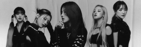 Minnie Miyeon, I Am Not Afraid Of Storms, Kpop Backgrounds, Twt Header, G I Dle Miyeon, Black Banner, Twitter Header Photos, Header Photo, Icons Kpop