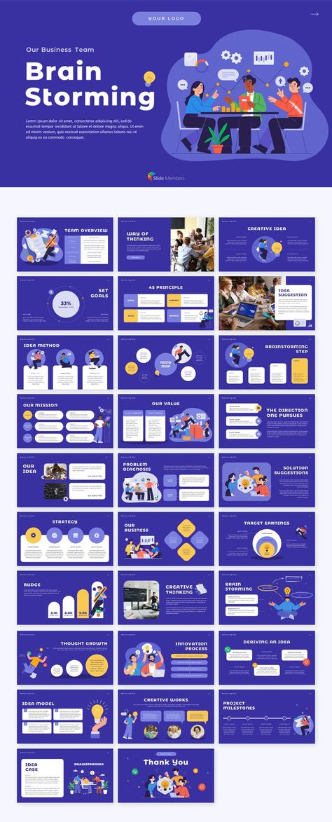 Brainstorming Business Team PowerPoint Slide Templates | Professional powerpoint templates, Startup presentation, Powerpoint design templates Simple Presentation Layout, Company Profile Design Creative, Business Brainstorming, Office Communication, Madrid Pictures, Profile Background, Company Meeting, Startup Presentation, Powerpoint Slide Templates