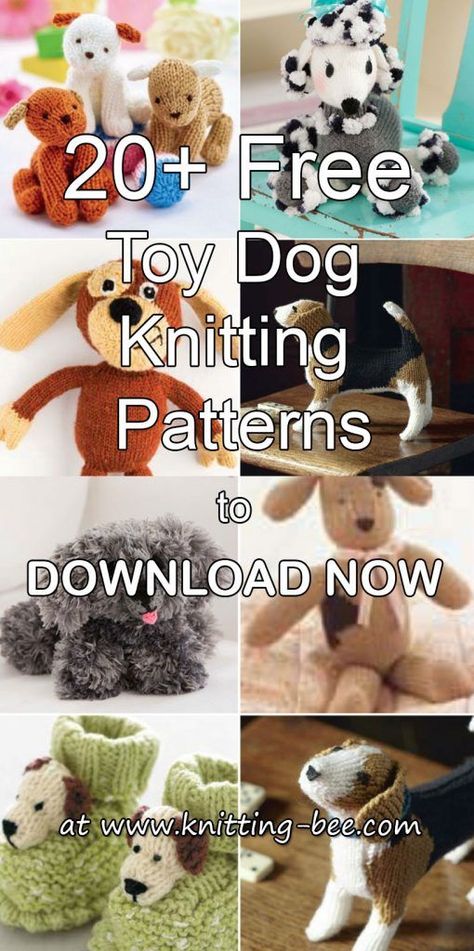 Knitted toys Knitting Patterns Free Toys, Dog Knitting Patterns, Dog Knitting, Tiny Amigurumi, Toy Knitting Patterns, Knitting Patterns Free Dog, Knitted Bunny, Amigurumi Knitting, Knitted Toys Free Patterns