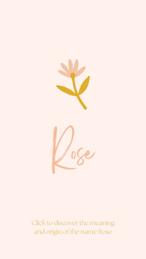 Discover the meaning and origin of the name Rose. Rose Name Meaning, Rose Meaning, Rose Ann, Uncommon Baby Names, Phrase Tattoos, Names For Girls, Mary Rose, English Girls