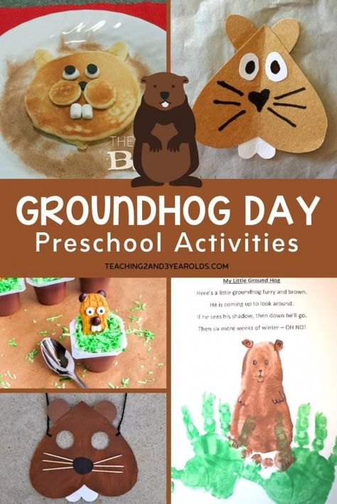 Preschool Groundhog Day, Groundhog Day Preschool, Preschool Groundhog, Ground Hogs, February Lessons, Groundhog Day Activities, Ground Hog, Rainbow Activities, Preschool Science Activities