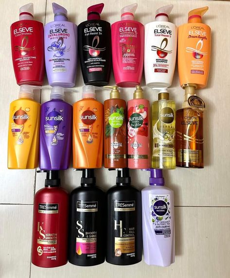 Sunsilk Shampoo, Side Curls, Beautiful Bedroom Decor, Basic Skin Care Routine, Hair Supplies, Shower Skin Care, Favorite Skincare Products, Love Your Hair, Girly Shoes