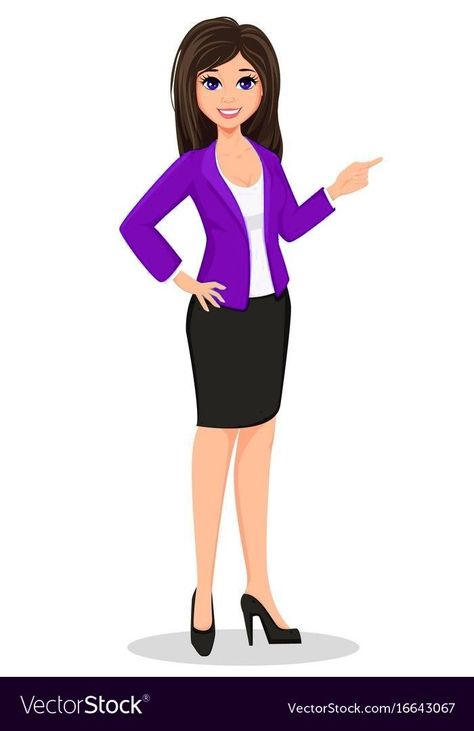 Business Woman Drawing, Business Woman In Office, Business Woman Cartoon, Woman In Office, Office Characters, Papan Tulis Kapur, Office Attire Women, Woman Cartoon, Casual Attire For Women