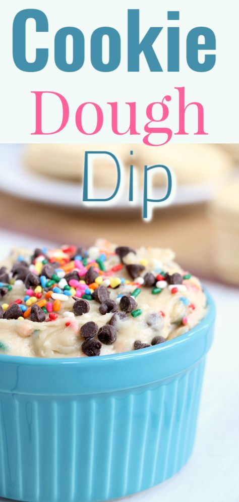 Cookie dough dip without cream cheese - Add the Chocolate Chips! Great Easy Sweet Dip to make in just a matter of minutes. Make for your next party with this dip recipe! It tastes so much like cookie dough. Sweet Tooth Delight Sweet Dips Recipes, Cookie Dough Dip Recipe, Sweet Dip, Easy Cookie Dough, Cookie Dough Dip, Easy Cupcake Recipes, Sweet Dips, Kid Desserts, Bake Recipes