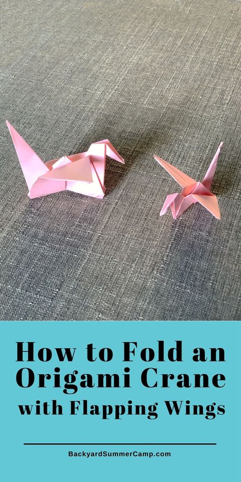 Learn how to fold an origami crane in just 6 easy steps by following this simple kid-friendly paper craft tutorial. Cool Crafts For Kids, Craft Ideas With Paper, Origami Paper Craft, Ideas With Paper, Kids Craft Ideas, Cool Crafts, Origami Mobile, Origami Paper Folding, Origami Step By Step