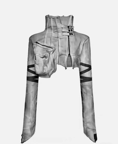 Futuristic Jacket Design, Diy Your Clothes, Futuristic Jacket, 80s Rock Fashion, Futuristic Outfits, Sculptural Fashion, Fashion D, Future Clothes, Types Of Jackets