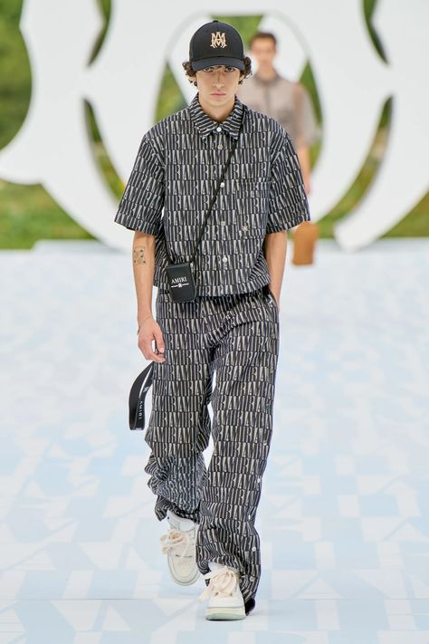 2023 Menswear Fashion Show, Mike Amiri, Childlike Wonder, Paris Fashion Week Men, Menswear Runway, Urban Fashion Trends, Gents Fashion, Mens Trendy Outfits, Mens Fashion Week