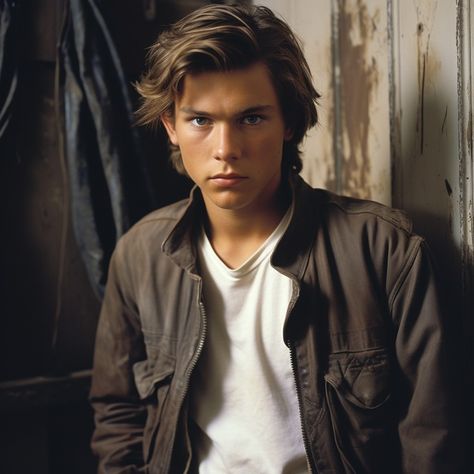 Jack Kelly, Brown Hair Men, 90s Actors, 80s Hair, River Phoenix, Kids Hair Cuts, Another Man, Hot Actors, Summer Photos