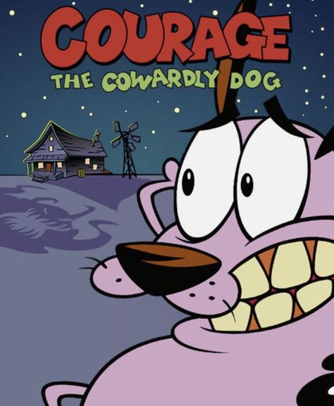 Courage the cowardly dog! (1999-2002) Courage The Cowardly Dog Poster, The Cowardly Dog, Course The Cowardly Dog, Courage Cowardly Dog, Childhood Nostalgia 2000s, The Sweetest Thing Movie, Rod Serling, Nostalgia 2000s, Fifth Dimension