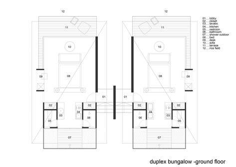 Gallery of The “Ruộng” Resort / H2 - 26 Resort Floor Plan, Carribean Resorts, Floor Plan Sketch, Online Architecture, Resort Plan, Resort Cabins, Conceptual Sketches, Hotel Plan, Traditional Tile