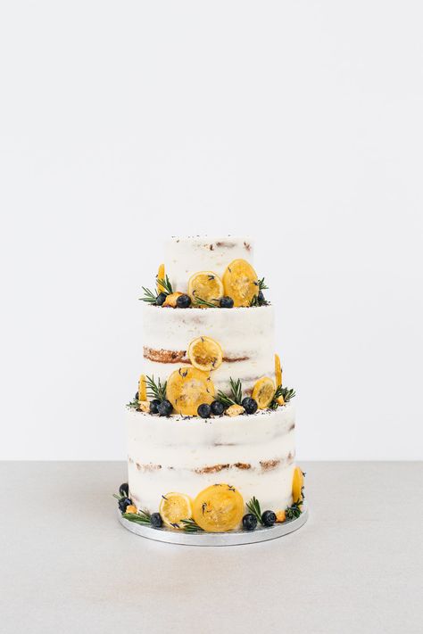 Luminary Bakery Blueberry Wedding Cake, Lemon Wedding Cakes, Blueberry Wedding, Cake Lemon, London Cake, Chocolate Wedding Cake, Cake Bakery, Unique Wedding Cakes, Blueberry Cake