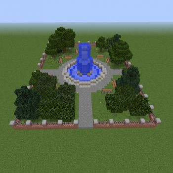 Minecraft Parks Ideas, Minecraft City Park Ideas, Minecraft City Inspiration, City Houses Minecraft, Parking Lot Minecraft, Minecraft Cities Ideas, Minecraft Houses City, Minecraft Town House Ideas, Minecraft Town Blueprints