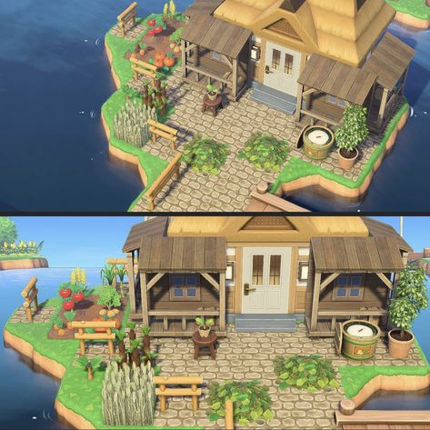 Animal Crossing House, Cliff Houses, Cliff House, Island Home, Animal Crossing, Water, Animals, Quick Saves