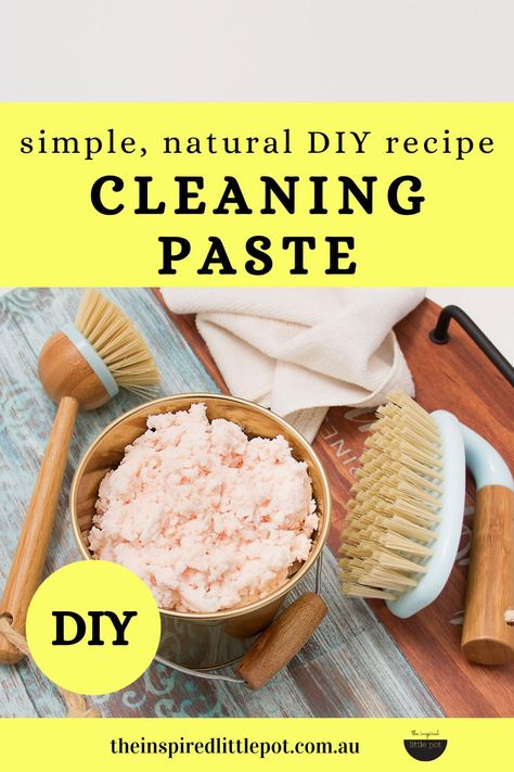 Homemade Cleaning Paste recipe with only 5 natural ingredients.   #diyrecipes #diycleaning #lowtoxliving #naturallyinspired Clean Toilets, Recipe Book Diy, Natural Cleaning Recipes, Cleaning Paste, Paste Recipe, Homemade Cleaning, Diy Cleaning Hacks, Washing Powder, Homemade Cleaning Products