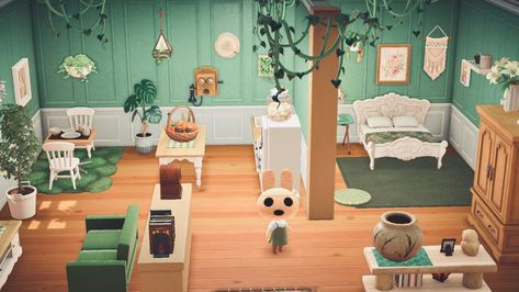 Coco Acnh House, Acnh Coco House Interior, Acnh Coco House, Coco Acnh, Coco Animal Crossing, Acnh Living Rooms Ideas, Acnh Rooms, Villager House, Cottagecore Farm