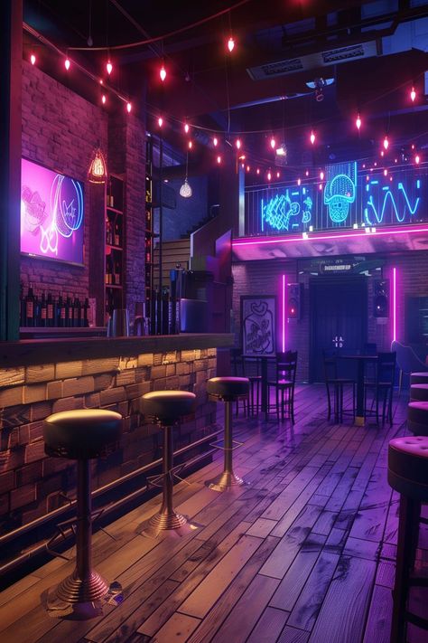 23 Whiskey Lounge Inspirations - Remodr Karaoke Club Interior, Pink Home Bar, Home Bar Setup Ideas, Cocktail Lounge Room Ideas, Dive Bar Aesthetic, Lounge Bar Club, Karaoke Aesthetic, Bar Americano, Game Lounge