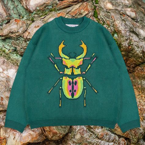 Bug Sweater, Clothes Board, 2024 Wishlist, Digital Closet, China Design, Online Gift Shop, Online Gift, Aesthetic Shoes, Jacquard Knit