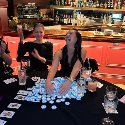 About last night.♥️ There’s nothing better than the sounds of women taking risks and winning big. Playing poker is just like life, you need to taking those riskS to win. Plural. We want you to get comfortable taking calculated risks and we want you to practice it over and over again. Thank you to @fullpicture x @moiraforbes x @seven24collective x @gansevoort and all of our guests for joining us for poker night. Girls Poker Night, Poker Night Aesthetic, Taking Risks, About Last Night, Poker Night, Take Risks, Night Aesthetic, Last Night, Want You