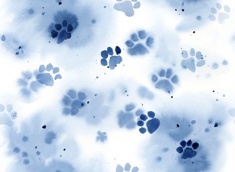 Indigo Paw Prints A good friend of mine requested a design with paw prints that could be printed on a placemat so I came up with this design. It’s now available on Society 6 (https://society6.com/poezy/collection/for-pet-lovers?curator=poezy) . https://poezy.com/indigo-paw-prints/?feed_id=565&_unique_id=6185d86d857b8 #abstract #abstractart #abstractpainting #abstractwatercolor #abstractwatercolour #art #blue #gifts #indigo #navy #organic #painting #pattern #pawprint #pet #petgifts #petlover #p Blue Wallpaper Ipad, Organic Painting, Blue Keyboard, Paw Wallpaper, Paw Drawing, Paw Painting, Cat Footprint, Watercolour Background, Ipad Hacks