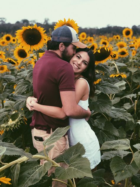 Couple Sunflower Field Pictures, Sunflower Poses, Sunflower Photo Shoot, Summer Couple Pictures, Sunflower Field Pictures, Shooting Couple, Sunflower Photography, Sunflower Photo, Sunflower Pictures