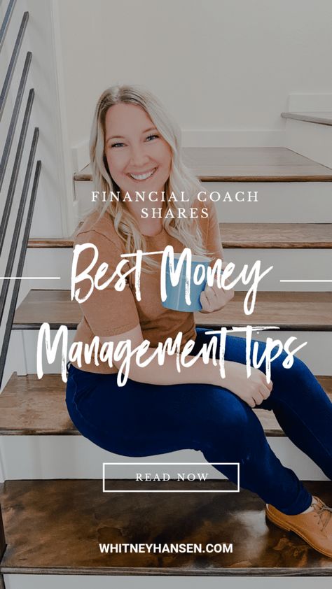 Financial coach shares 5 tips to manage your money better - Whitney Hansen | Money Coaching Financial Coaching Business, Finance Coach, Performance Coaching, Money Coaching, Financial Coaching, Money Coach, Managing Money, Literacy Coaching, Manage Your Money