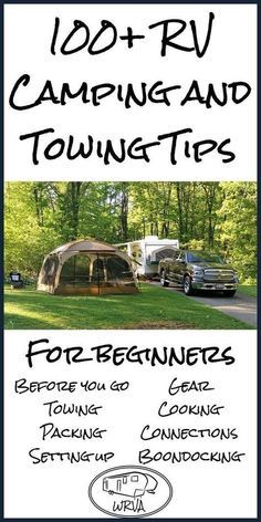 First time camping or seasoned pro, here are over 100 tips for a better camping experience. Camping Bedarf, First Time Camping, Camping Desserts, Rv Camping Tips, Camping List, Camping Places, Festival Camping, Camping Checklist, Camping Supplies