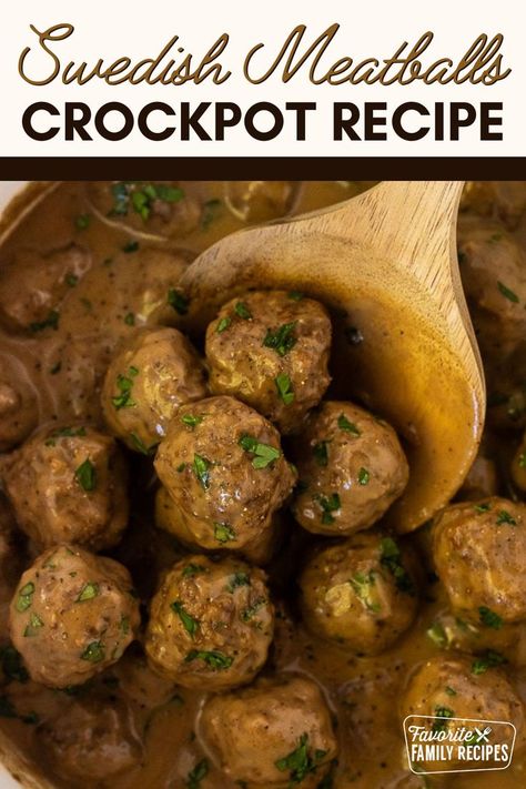 This Swedish Meatballs Crockpot Recipe is so easy to make. Swedish meatballs in the Crockpot are my absolute favorite way to make them. More so than making them on the stovetop because the heat is consistent and just right. Plus, the CrockPot makes the meatballs perfectly tender and infused with flavor. Meatballs In The Crockpot, Crock Pot Shredded Chicken, Slow Cooker Swedish Meatballs, Swedish Meatballs Crockpot, Creamy Casserole, Meatballs Crockpot, Amazing Slow Cooker Recipes, Pasta Homemade, Homemade Marinara Sauce