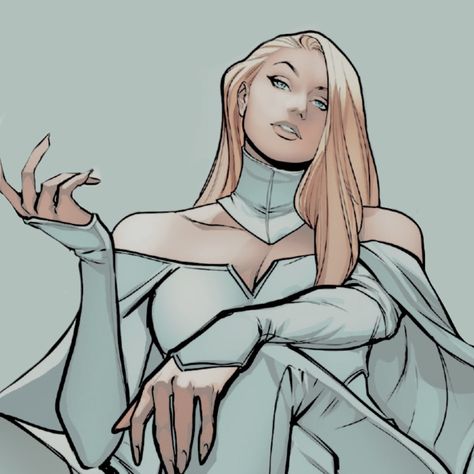 Emma frost. The white queen. Icons. Emma Frost Comic Icons, Emma Frost Icons, White Queen Marvel, Emma Frost Fanart, Emma Frost Aesthetic, Emma Frost Art, Emma Frost Comic, Marvel Jean Grey, Marvel Nova