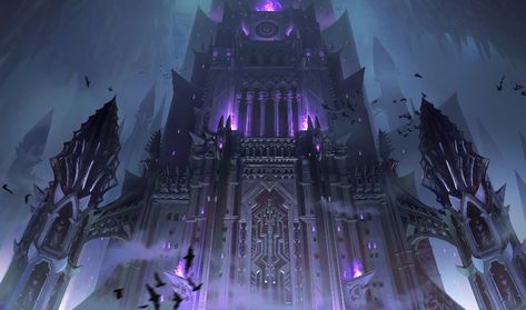 Legend Of Drizzt, Mroczny Elf, Dark Castle, Background Designs, Fantasy Background, Castle Art, My Fantasy World, Fantasy City, Fantasy Castle