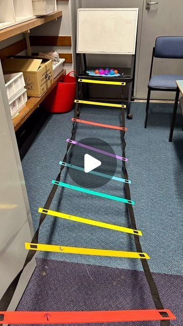 Cindy @ Your Kids OT ✏️🍪🇦🇺🐕 on Instagram: "MULTIPLE STEP ACTIVITY  AGILITY LADDER + PLASTIC EASTER EGGS + WOODEN LETTERS + WHITEBOARD   We worked on following the multiple step instructions to climb over and crawl under the agility ladder, crack open an egg, identify the letters, name a word and then write the word.   To support the over and under actions for the agility ladder, I drew arrows pointing forward and backward on each plastic “rung”. Movement was engaging and also worked on balancing on one foot, body awareness and coordination. The idea of “over and under” was later linked to the Easter Egg paper weaving craft that I shared recently.   The wooden letters (sorry I can’t remember where they were purchased) were helpful for children working out orientation, reversals and iden Paper Weaving Craft, Children Working, Ladders Game, Weaving Craft, Write The Word, Executive Functioning Skills, Arrow Drawing, Plastic Easter Eggs, Sensory Integration