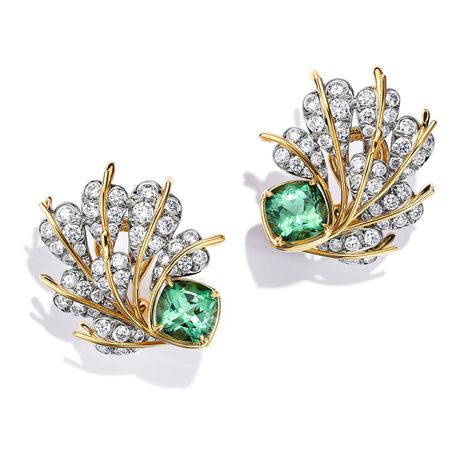 Jean Schlumberger, Emerald Earring, Emerald Stud Earrings, Colors Of Nature, Portfolio Ideas, Emerald Earrings Studs, Blue Book, Stud Earrings Gold, Ear Clips