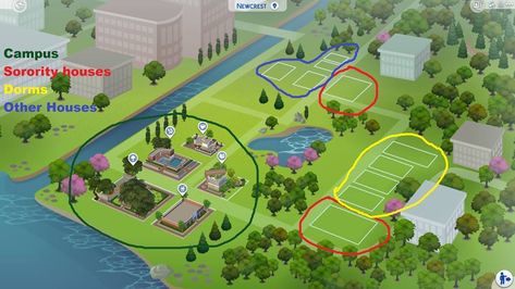 Sims 4 Newcrest Map Layout Ideas, Sims 4 Newcrest Map Layout, Sims 4 Newcrest Map Ideas, Sims 4 Stories, Sims Freeplay Houses, Map Layout, Best Funny Photos, Sims 4 Challenges, Sims 4 House Plans