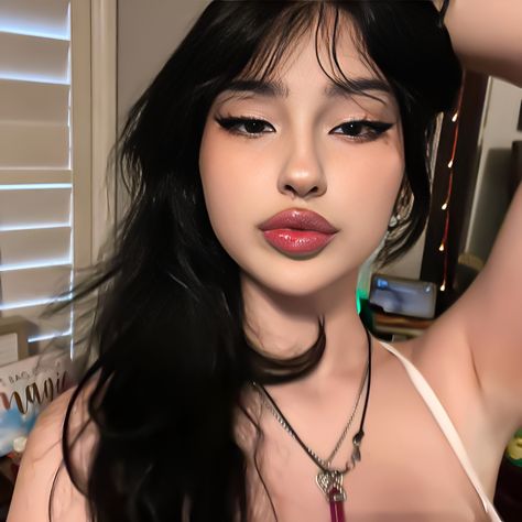 Aesthetic Black Hair, Black Hair Ideas, Hairstyle Shorthair, Soft Makeup Looks, Makeup Tut, Pinterest Makeup, Dope Makeup, Cute Makeup Looks, Soft Makeup