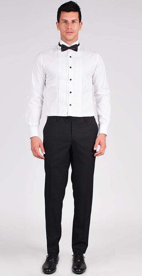 Waiter Uniform Design, White Satin Shirt, Tux Shirt, Waiter Uniform, White Tux, Stylish Men Wear, Custom Dress Shirts, Hotel Uniform, Formal Look