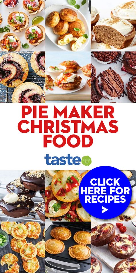 Kmart Pie Maker Recipes, Dash Pie Maker Recipes, Dash Mini Pie Maker Recipes, Pie Maker Recipes Ideas, Mini Pie Maker Recipes, Cupcake Maker Recipes, Pie Maker Recipes, Aussie Recipes, Dash Recipes