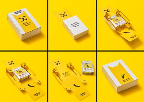 Pets And Owners, Pet Food Packaging, Pet Branding, Dog Box, Quirky Illustration, Graphic Projects, Dog Branding, Design Department, Food Packaging Design