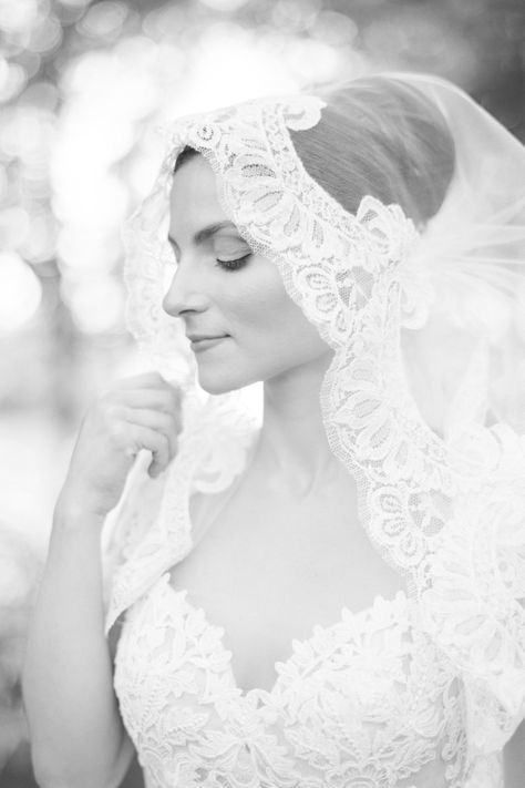 Bridal Portrait Brklyn View Photography | photography by http://www.brklynview.com Veil Inspiration, Veil Mantilla, Lace Wedding Veil, Lace Veils Bridal, Veil Cathedral, Manhattan Wedding, Mantilla Veil, Wedding Veil Accessories, Lace Veil