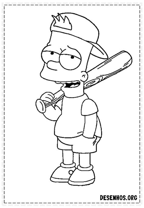 Cartoon Rappers Drawings, Simpson Characters Drawings, Bart Simpson Coloring Pages, Simpsons Coloring Pages, Bart Simpson Drawing, Popeye Cartoon, Bart Simpson Art, Simpsons Tattoo, Die Simpsons