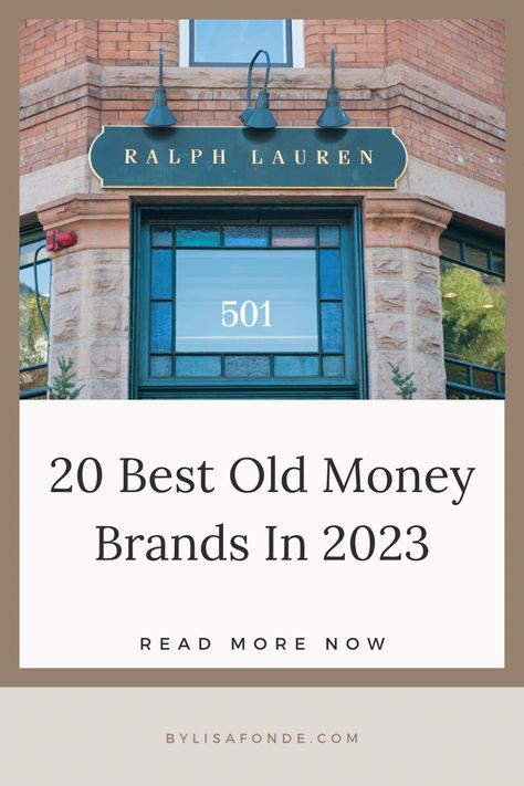 20 famous Old money brands in 2023. Old money brands everyone is talking about right now. Best clothing brands to look old money rich. Old money fashion. Old money aesthetic brands. Old miney fashion brands. Old money style brands. Old Southern Money Aesthetic, Old Money Names, Old Money Brands, Rich Old Money, Aesthetic Brands, Look Old Money, Old Money Girl, Old Money Life, Fashion Old Money