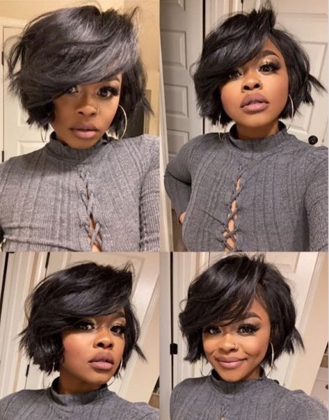 Bob On Round Face Black Women, Hair Round Face Plus Size, Round Face Black Women, Haircut For Plus Size, Bob On Round Face, Short Hair For Round Face Plus Size, Short Hair Round Face Plus Size, Big Curls For Long Hair, Natural Hair Bob Cut