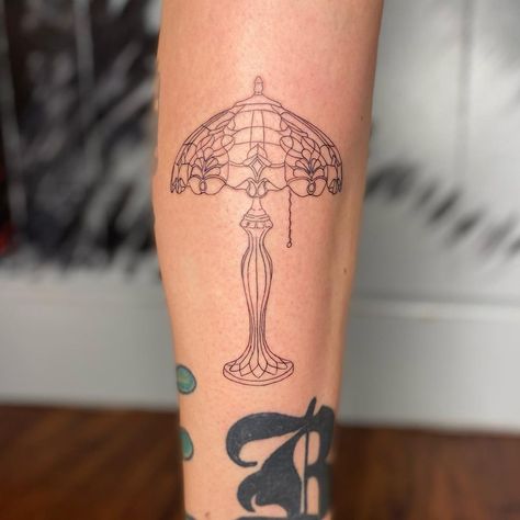 Tiffany Lamp Tattoo, Strand Tattoo, Matisse Tattoo, Strands Of Hair, Lamp Tattoo, Pattern Tattoo, Hair Strand, Tattoo Idea, Cute Tattoos