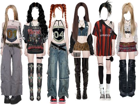 K-pop Girl Group outfit outfit ideas | #kpop #kpopfakegroup #kpopmusicshow #kpopfakegirlgroup #kpopconcert #itzy #itzyinspired #lessarafim #blackpink #twive #nmixx #kissoflife #aesthetic #kpopoutfits #kpopfakegg #kpopcomeback #kpopinspired #kpopidols #itzyoutfits Kpop Idol Dress Outfit, Nmixx Outfits, Kpop Outfits 4 Members, Kpop Inspired Outfits, Simple Casual Outfits, Preformance Outfits, Hip Hop Outfits, Instagram Outfits, Crop Top Sweater