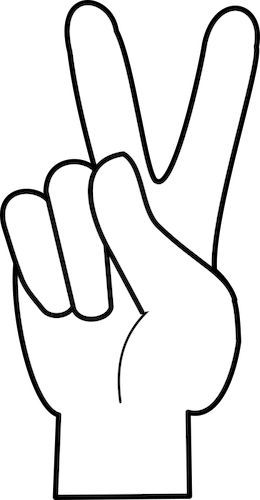 Simple peace sign | Free SVG vector clip art public domain Peace Sign Drawing, Peace Fingers, Peace Sign Hand, Dibujo Simple, Peace Sign Art, Vintage Clip Art, Hippie Party, Hippie Peace, Happy Hippie