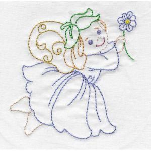 TT806_Garden Fairies | OregonPatchWorks Fairies Embroidery Designs, Garden Fairies, Flower Pattern Drawing, Embroidery Stitches Beginner, Miniature Embroidery, Sewing Machine Basics, Chain Stitch Embroidery, Basic Embroidery Stitches, Handmade Embroidery Designs