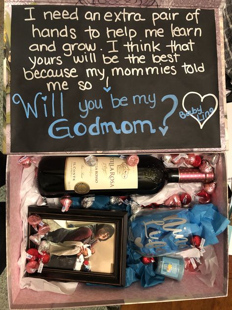 Diy God Parent Proposal, Asking Godmother Ideas Diy, Will You Be My God Mother Ideas, God Mother And Father Proposal Ideas, Asking To Be A Godparent, Cute Godmother Proposal Ideas, God Mommy Proposal Ideas, Godparent Announcement Ideas, God Parent Proposal Ideas Diy Funny